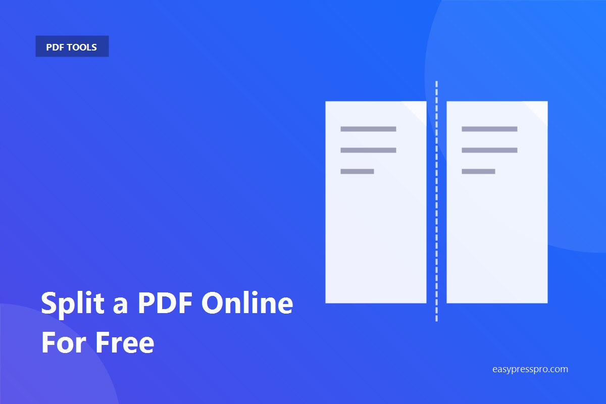 How to split a PDF online for free